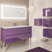 Итальянская мебель Kyoto 11 Seresi | Фиолетовая мебель для ванной комнаты фото