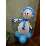 Новогодние фигурки из шаров фото