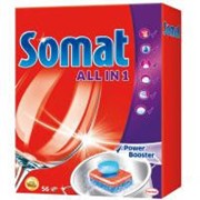 Таблетки для посудомоечных машин Somat Все в 1 56 шт (9000100833080) фотография