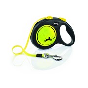 flexi flexi рулетка-ремень светоотражающая для собак, желтая (12кг, 3м) фото
