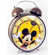 Будильник Микки Маус Mickey Mouse большой (коричневый)