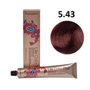 Крем-краска для волос Farmavita Life Color Plus 5.43 светло-каштановый золотисто-медный, 100 мл фото