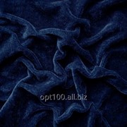 Велюр стрейч цвет темно-синий В 10 фотография