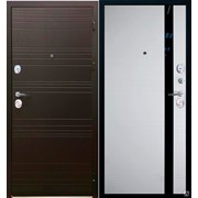Дверь металлическая SD Prof-36 Фортуна Бел. дуб / гор. шоколад 2050*880 Правое открывание vrd-30021 Verda