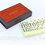 Домино настольная игра в PU коробке (кости-4,9см, р-р коробки 19,5x12,5x3,5см) фото