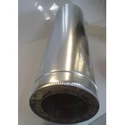 Дымоход з металла 1 мм (AISI 304) утепленный в оцинковке фото