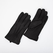 Перчатки мужские, размер 11, подклад флис, цвет чёрный фото