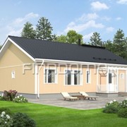 Панельно каркасный финский дом Optimi 127-13 фото