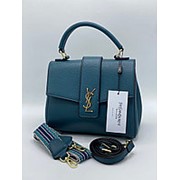 Женская сумка- Yves Saint Laurent бирюзовая фото