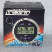 Автомобильные часы,термометр, вольтметр 7042V фото