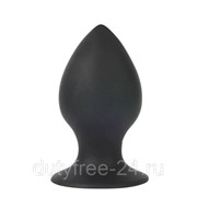 Чёрная анальная втулка Sex Expert - 8 см. фотография