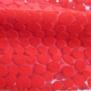 Ткань Сетка с узором “Горошек“ Красный фотография