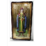 Икона в фигурном киоте, с багетом Храмовая Глеб, Святой князь, 60х110 фото