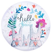 Ковер детский “Hello Spring“ d = 90 см, велюр,поролон 400г/м2 фото