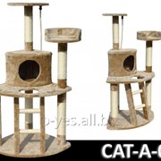 Когтеточка домик игровой комплекс для кота дряпка A-03