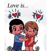 Полотенце махровое “Love is 2“ с вышивкой фотография