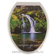 Сиденье для унитаза декор Водопад, Код: КУДК-813В