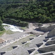 Строительство селезадерживающих платин на реке Талгар