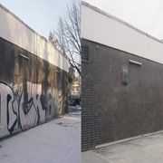 Удаление граффити фото