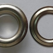 Люверсы стальные №31 (Блочка + кольцо), цвет Никель фото