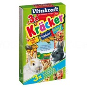 Крекер для кроликов с овощами и попкорном Vitakraft Kracker (Витакрафт) 3 шт фото