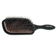 Черная массажная щетка для волос лопата Dewal фотография