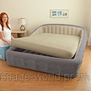Двуспальная надувная кровать Intex 67972 с электрическим насосом фото