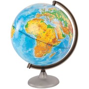 Глобус физический, 25 см, на круглой подставке (Глобусный мир)