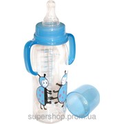 Бутылочка Божьи коровки с ручками 250 мл 1103 фото