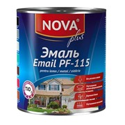 Эмаль Nova ПФ-115 небесная.0,8 кг Артикул 27.50 фото