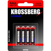 Литиевые батарейки Krossberg Lithium - AAA size фотография