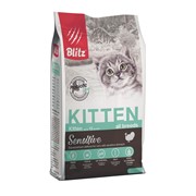 Blitz Корм Blitz для котят, беременных и кормящих кошек, с индейкой (400 г) фото