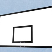 Щит баскетбольный игровой Гимнаст фанерный на металлической раме 1800х1050 мм 2.59.11 фото