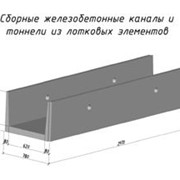 Лотки инженерных сетей. Сборные железобетонные каналы и тоннели из лотковых элементов. ЖБИ Киев фото