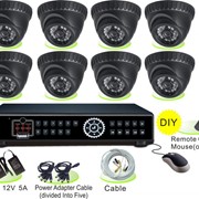 Комплект видеонаблюдения BT-K809 из 8 купольных камер фото