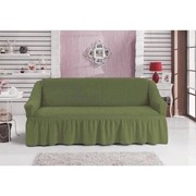 Чехол для трёхместного дивана BULSAN, цвет зелёный фото