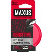 Ультратонкие презервативы в железном кейсе MAXUS Sensitive - 3 шт. фото