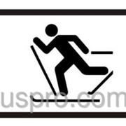 Табличка к дорожным знакам Лыжники ДСТУ 4100-2002 фотография