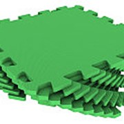 Мягкий пол универсальный 30х30см, зеленый, 1кв.м с кромками (Экополимеры) фото