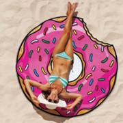 Полотенце с ярким дизайном пляжное 1 шт 150 см сладости фотография