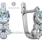 Серебряные серьги фото