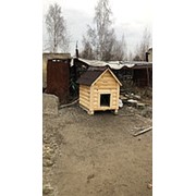 Собачья будка деревянная фото