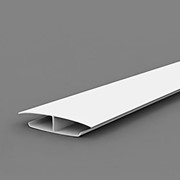 Профиль соединительный ПВХ, 10 мм, 3,0 м белый фотография