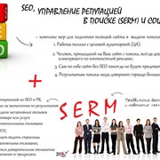 SEO, управление репутацией в поиске SERM фото