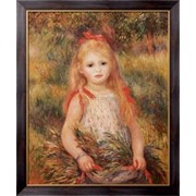 Картина Девочка с цветами, Ренуар, Пьер Огюст фото