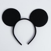 Карнавальный ободок «Чёрная мышь», с ушками фото