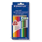 Staedtler Набор карандашей цветных Staedtler ergosoft, трехгранные, 12 цветов, картонная коробка 12 цветов фото