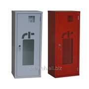 Шкаф для хранения огнетушителя , дверь со стеклом ШП-О-01НСБ/НСК