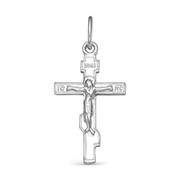 Подвеска посеребрение 'Православный крест' 51-01164, цвет серебро