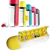 Бутылка с органайзером для таблеток Pill and Vitamin Organizer фото